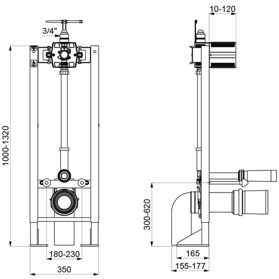 R f 564005 B ti support Autoportant TEMPOFIX 3 Pour WC Suspendu R f 564005 B ti support Autoportant TEMPOFIX 3 Pour WC Suspendu