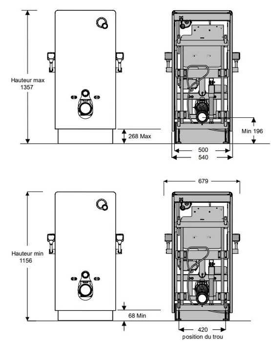 Bâti support avec coffrage verre trempé | LEVITA  - Bâti support mural
