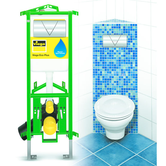  Bâti-support pour pose de WC en angle | Eco Plus - VIEGA