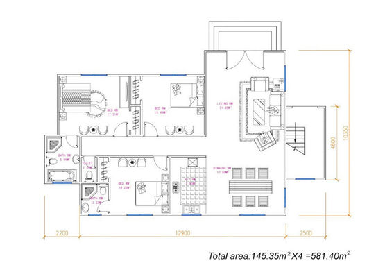  Bâtiment collectif en kit prêt à monter - 581 m² | BATI-FABLAB - BATI-FABLAB 