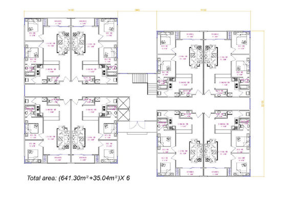 Bâtiment collectif R+5 en kit prêt à monter – 4058 m² | BATI-FABLAB - BATI-FABLAB