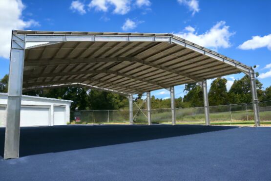  Bâtiment de stockage galvanisé structure + couverture - 20,6x24x5m - Autres constructions modulaires préfabriqués