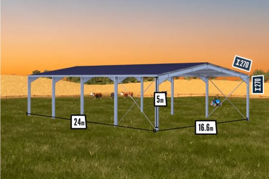  Bâtiment en kit ouvert de 400m² - BATIMENTSMOINSCHERSCOM/ C2I COMMERCE SARL