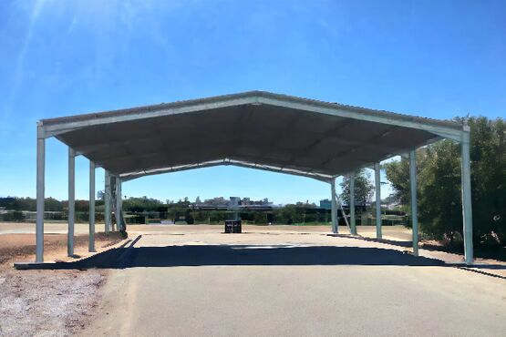  Bâtiment en kit ouvert de 400m² - Bâtiments préfabriqués pour le stockage