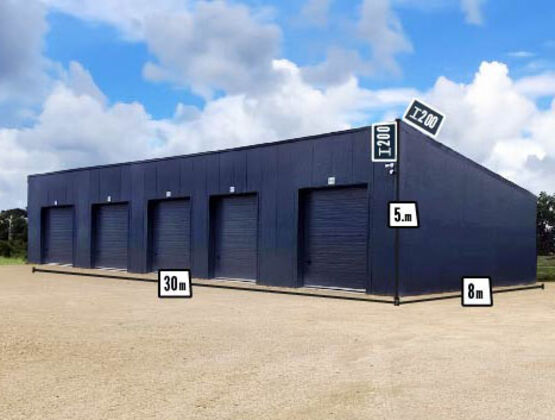  Bâtiment industriel isolé de 240m² avec 5 box de location de 48m² - BATIMENTSMOINSCHERS.COM/ C2I COMMERCE SARL