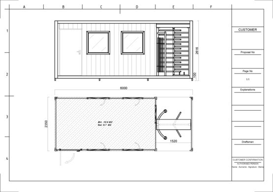  Bâtiment mobile sécurisé avec tourniquet de contrôle d&#039;accès intégré - produit présenté par SERVIACOM-PROACCESS