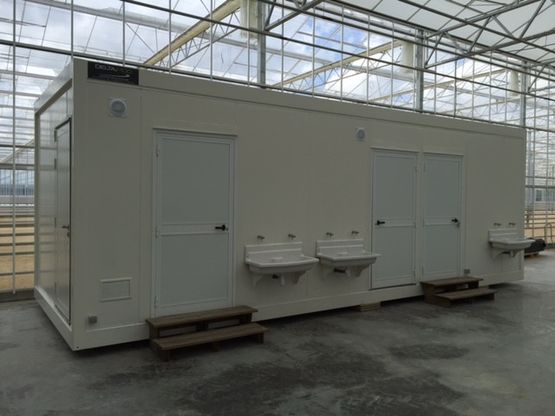  Bâtiment modulaire Occasion de 118 m² pour vestiaires et sanitaires | Deltamod - Autres constructions modulaires préfabriqués