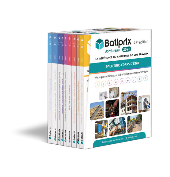  BATIPRIX BORDEREAU 2026 - LA REFERENCE DU MARCHE - DISPONIBLE EN PRECOMMANDE !