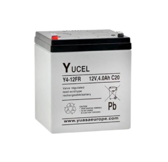 Batterie plomb 12V 4Ah - Gamme YUCEL | Y4-12.FR YUASA 