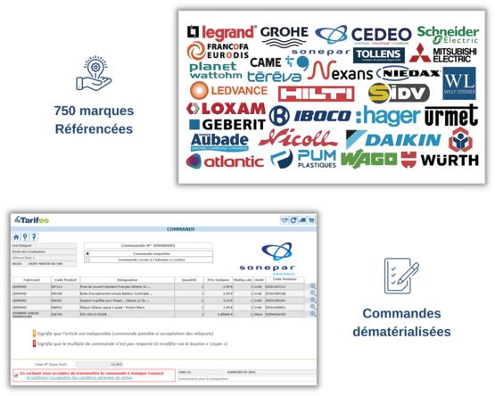 Bibliothèque Articles pour logiciel de devis/commandes à destination des acteurs du BTP | Tarifeo - produit présenté par BS2I TARIFEO