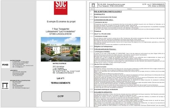 Bibliothèque de généralités, normes, prestations et prix  | CCTP &#039;&#039;Clauses Construction&#039;&#039;- produit présenté par SOC INFORMATIQUE