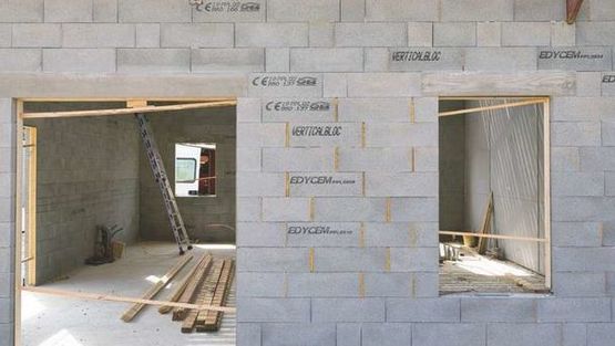  Bloc à bancher en béton pour fondations ou linteaux | Vertical Bloc FL - Bloc à bancher