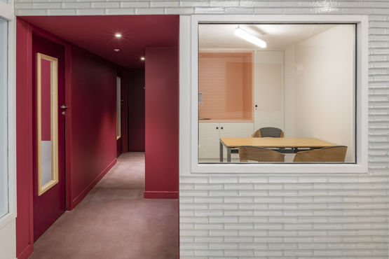  Bloc de verre transparent pour cloison et agencement intérieur | Poesia 60672 - Panneau composite