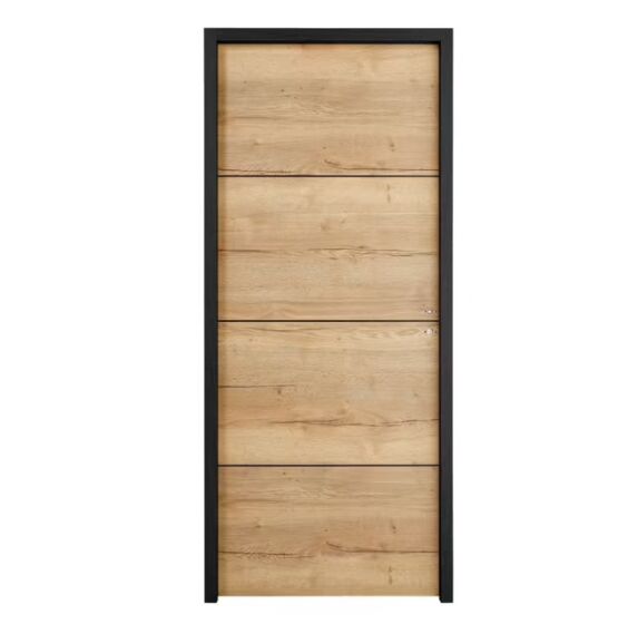 Bloc-porte acoustique | Roxie chêne industriel avec inserts noirs