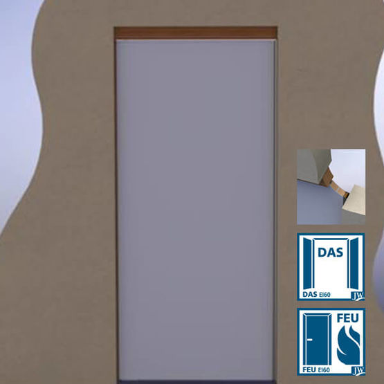 Bloc-porte DAS double action à pivot linteau sans montant EI30 et EI60 | DAS Double Action - produit présenté par JELD-WEN