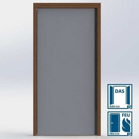  Bloc-porte DAS double action à pivot lminteau sans montant EI30 et EI60 | DAS Double Action - Porte de distribution en bois