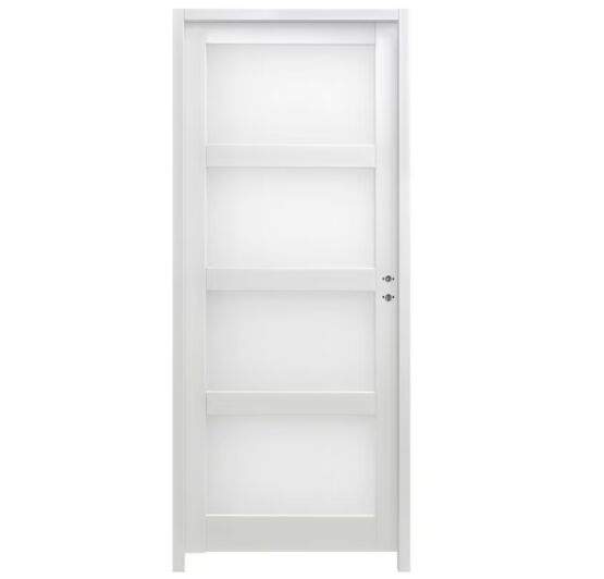 Bloc-porte ELEGANCE Vitré *** Laqué Blanc -Huisserie 90 | LAPEYRE SERVICES