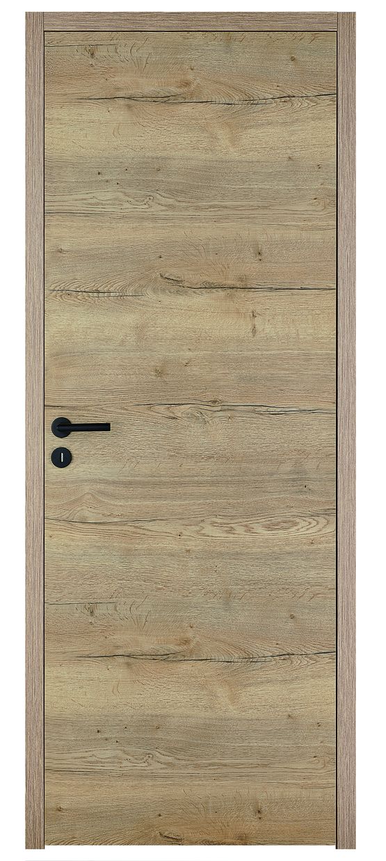  Bloc-porte intérieur battante ou coulissante à décor bois veiné aspect chêne | Chari - GIMM MENUISERIES