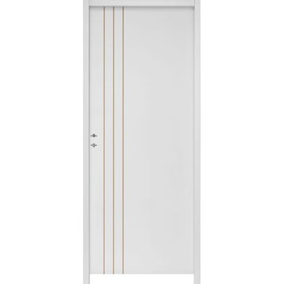 Bloc-porte intérieur MDF prêt à peindre | LINE huisserie 90 mm finition sans couvre-joint