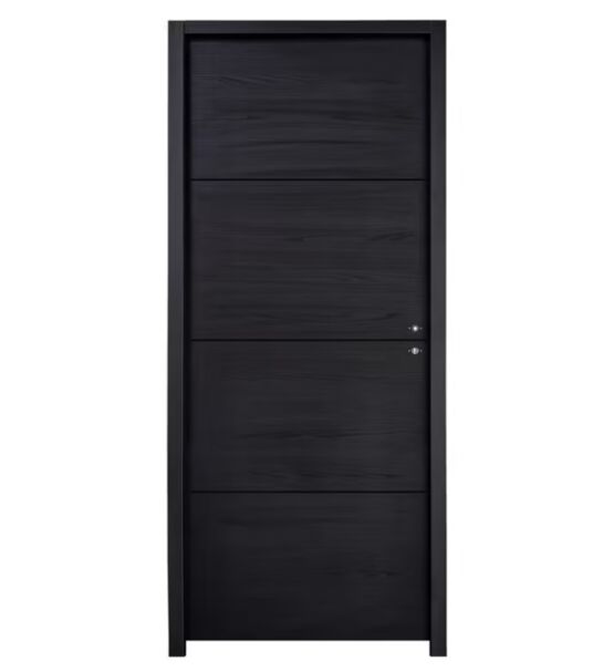 Bloc-porte ROXIE acoustique inserts noir