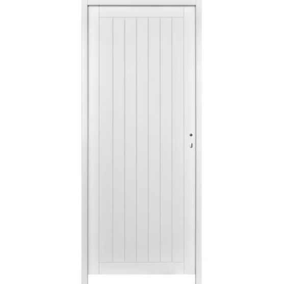 Bloc porte thermique verticale laqué blanc | LAPEYRE SERVICES