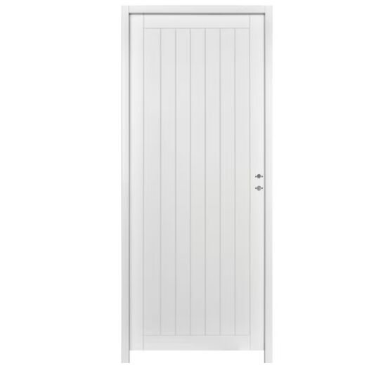 Bloc-porte VERTICALE *** Laqué Blanc - Huisserie 90 | LAPEYRE SERVICES