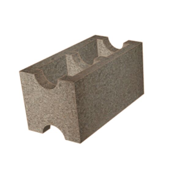 Blocs à bancher isolants en bois-ciment | Fixolite Classique avec isolant interne  - produit présenté par FIXOLITE