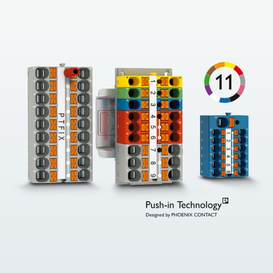 Blocs répartiteurs PTFIX avec technologie Push-in | PHOENIX CONTACT 