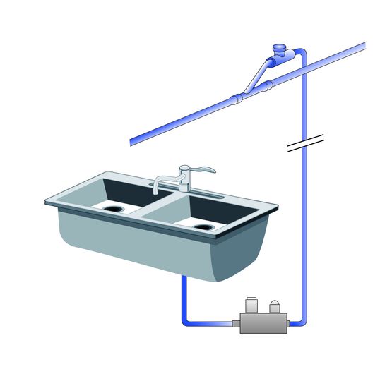  Boîte collectrice sous vide pour eaux grises | Boîte collectrice Evac pour eaux usées - Raccords métalliques