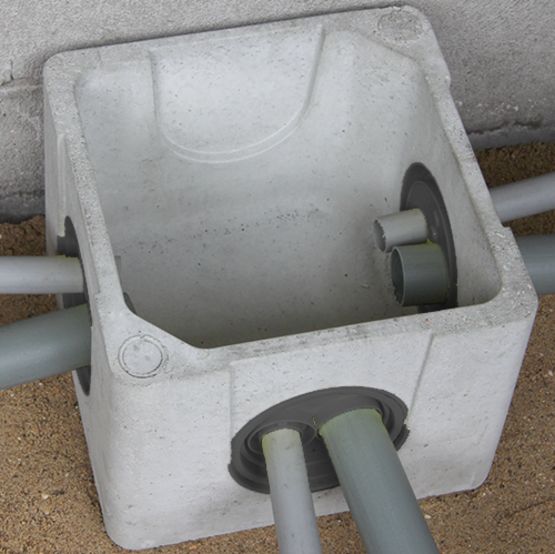  Boîtes de raccordement à opercules en béton Pour eaux pluviales et réseaux secs | CR25S, CR30S, CR40S - SEBICO