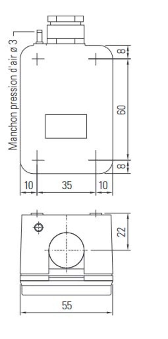  Boîtier antichoc à clipser pour interrupteur à pression d’air D1 ou D3 | GEHDWGK 11 - GEHD3K1  - BIRCHER