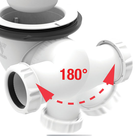  Bonde de douche à sortie orientable | La Goulue - VALENTIN