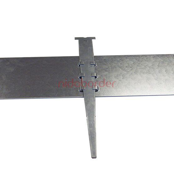 Bordures planes en acier galvanisé pour applications paysagères et TP | Nidaborder Galva Plane - produit présenté par NIDAPLAST