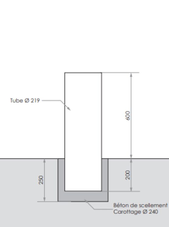  Borne de voirie | Borne Artimon en acier inoxydable 304L - SEMCO