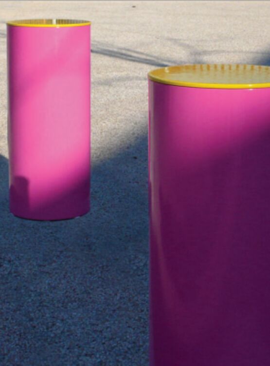 Borne de voirie | Borne Ecolor en acier thermolaqué