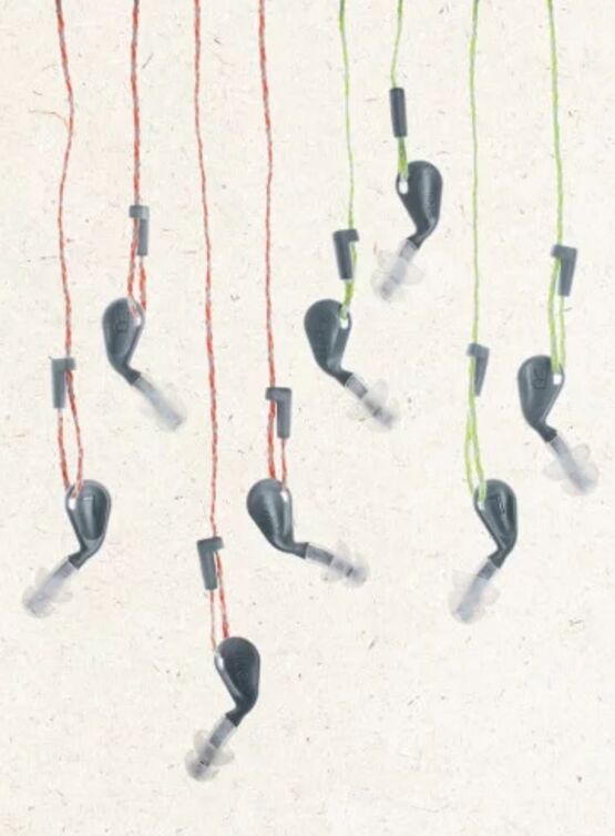 Bouchons d&#039;oreilles ovales à tige ergonomique réutilisable | Xact-fit - produit présenté par UVEX