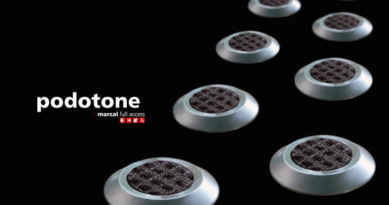  Boutons podotactiles en deux diamètres  pour éveil à la vigilance PMR | Podotone - MARCAL SIGNALÉTIQUE