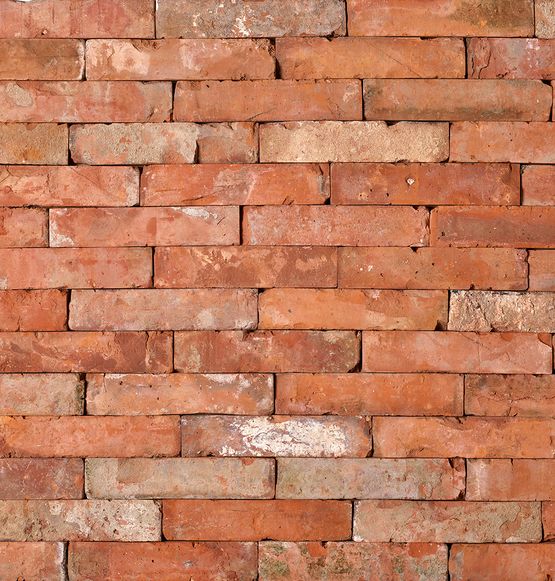 BRIKELIA VINTAGE Rectifiée | Briques vieillies de récupération pour la décoration de murs intérieurs