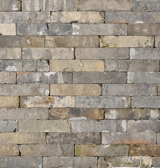 BRIKELIA VINTAGE Rectifiée | Briques vieillies de récupération pour la décoration de murs intérieurs - ORSOL