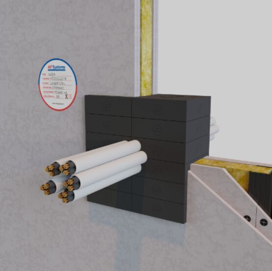 Brique coupe-feu pour les passages d’installations mécaniques et électriques | AF Brick