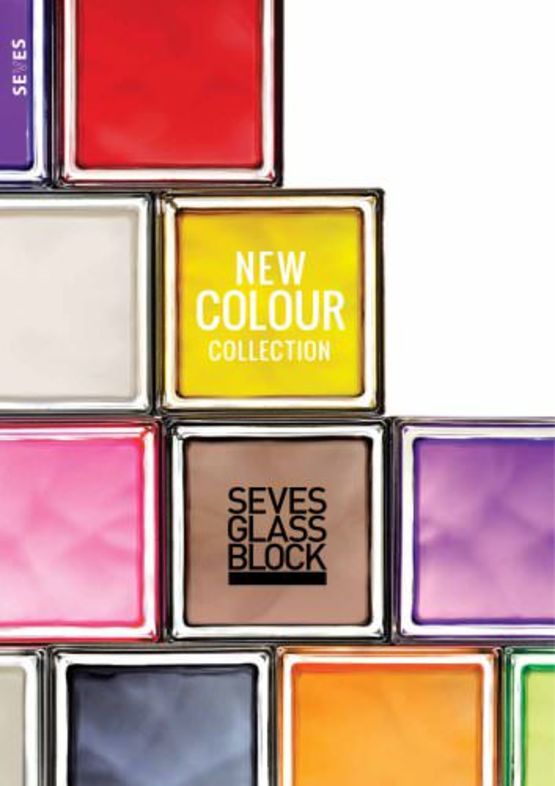  Brique de verre aspect ondulé en 16 coloris | New Colour Collection - SEVES GLASSBLOCK