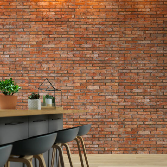  Briques vieillies de récupération pour la décoration de murs intérieurs |  BRIKELIA VINTAGE Originale - Carrelage en terre cuite