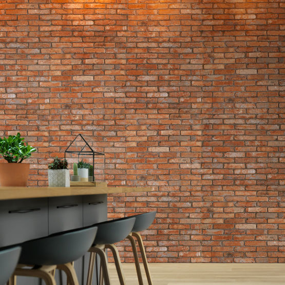  Briques vieillies de récupération pour la décoration de murs intérieurs |  BRIKELIA VINTAGE Originale - Carrelage en terre cuite