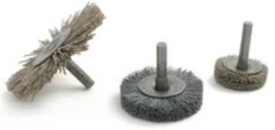Brosses industrielles nylon abrasif Série BMC - Brosses circulaires sur tige_SEDIMAT_1
