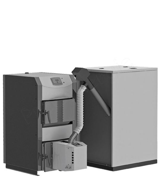  Brûleurs à granulés de bois avec régulateur intégré et vis sans fin d´alimentation | Pell Eco 35 et 55KW - Brûleurs hybride