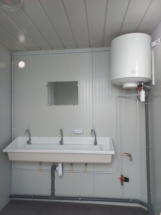  Bungalow sanitaire modulaire d&#039;occasion S1 - 7,35 m²  | Solfab - DELTAMOD