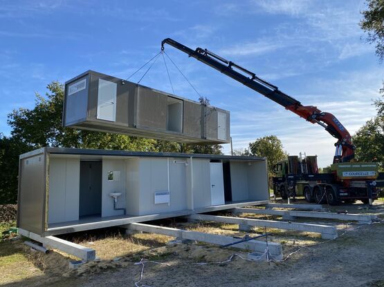  Bungalows sanitaires modulaires pour professionnels | ARMODULE  - Sanitaires extérieurs