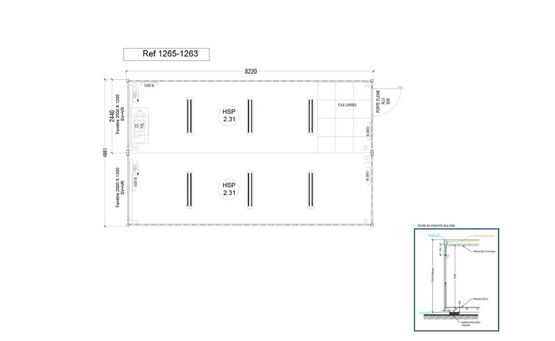  Bureau modulaire d&#039;occasion 1265-1263 - 40 m² | Cougnaud - Bungalows et bâtiments préfabriqués