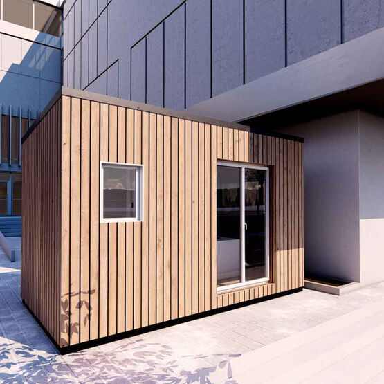 Bureau modulaire + WC - Cube pro - Box d&#039;atelier - Studio 