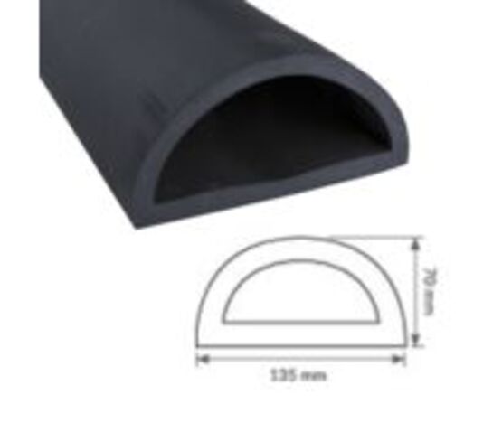 BUTÉE LINEAIRE EN 1/2 ROND L.2500 mm | WATTELEZ  - WATTELEZ